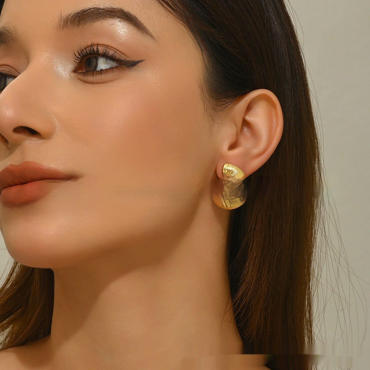 Beach Style Conch Shell Pearl Stud Earrings