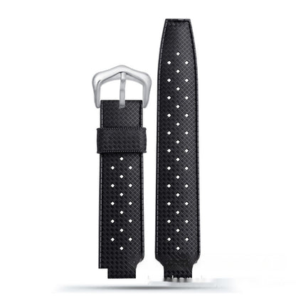 Waterproof Rubber Watch Strap Men's Silicone