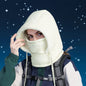 Winter Cycling Warm-keeping And Cold-proof Neck Protection One-piece Hat Fleece-lined