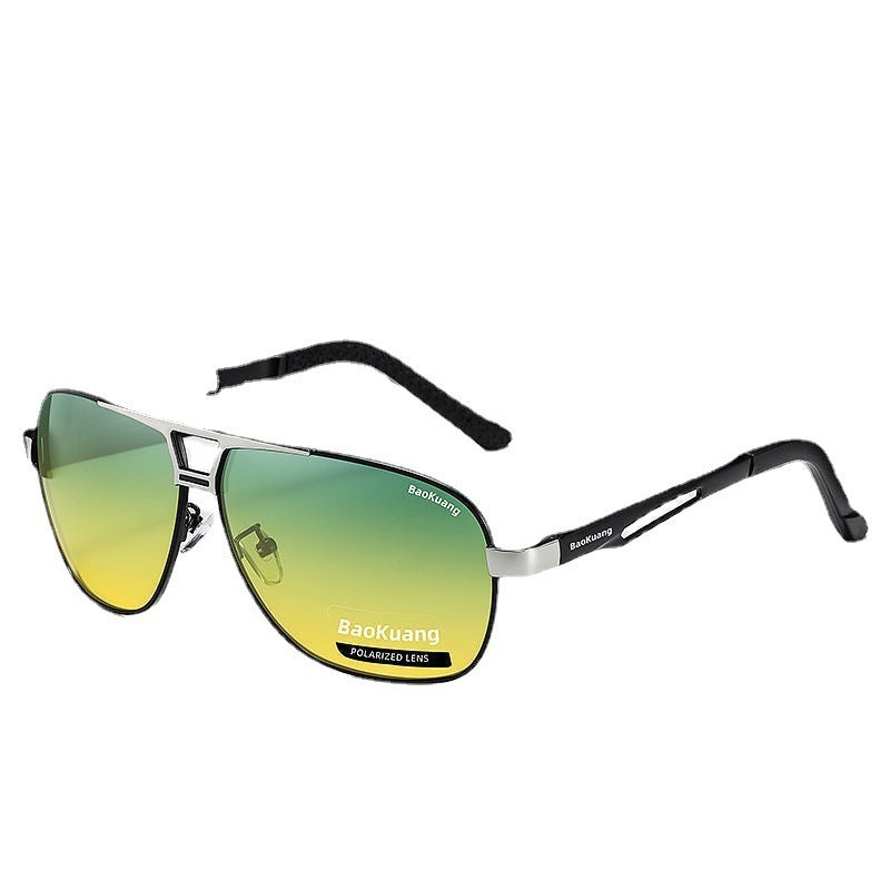 Men's New Day And Night Dual-use Discolored Sunglasses