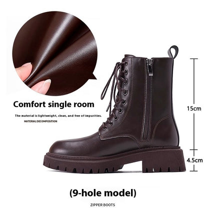 Height-increasing Martain Thick Bottom Hot Motorcycle Boots