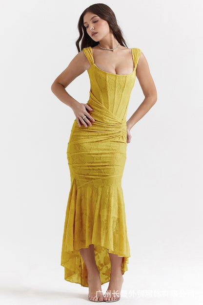 Mozision Off-shoulder Backless Sexy Evening Dress For Women Purple Sleeveless Strapless Ruched Bodycon Club Party Dress