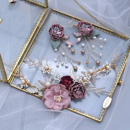 Beautiful Flower Bridal Headdress, Side Trim Clip Bridesmaid Wedding