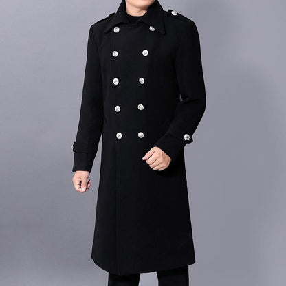 Autumn And Winter New Slim-fit Wool Coat Men's Coat