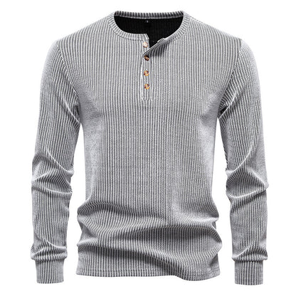 Casual Fashion Long Sleeve Men's Slim Fit Sports T-shirt
