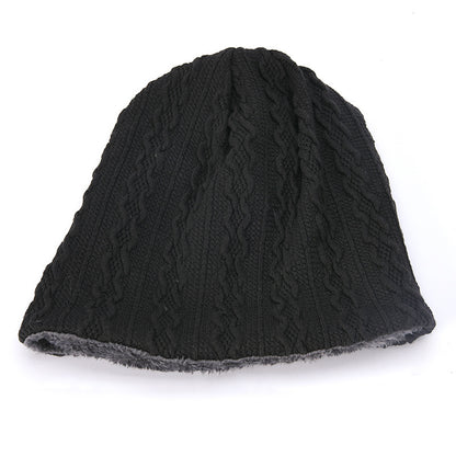 Men's Hat Winter Youth Warm Thickened Knitting Woolen Cap