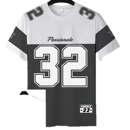 Summer Menswear Casual Digital Printed Round Neck Short Sleeve T-shirt