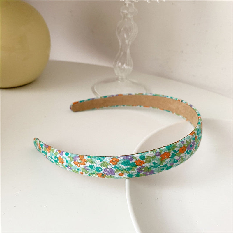 Super Sweet Plaid Flower Solid Color Fabric Headband