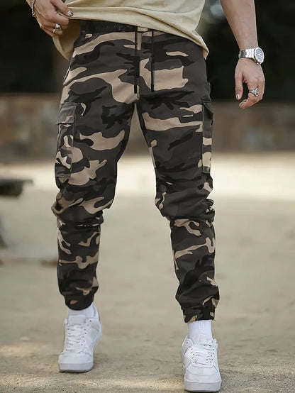 European Size American Retro Multi-pocket Camouflage Cargo Pants