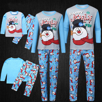Christmas Parent-child Printed Long Sleeve Pajamas Homewear