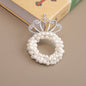 Children's Crown Tiara Princess New Pearl Flower Hair Ring