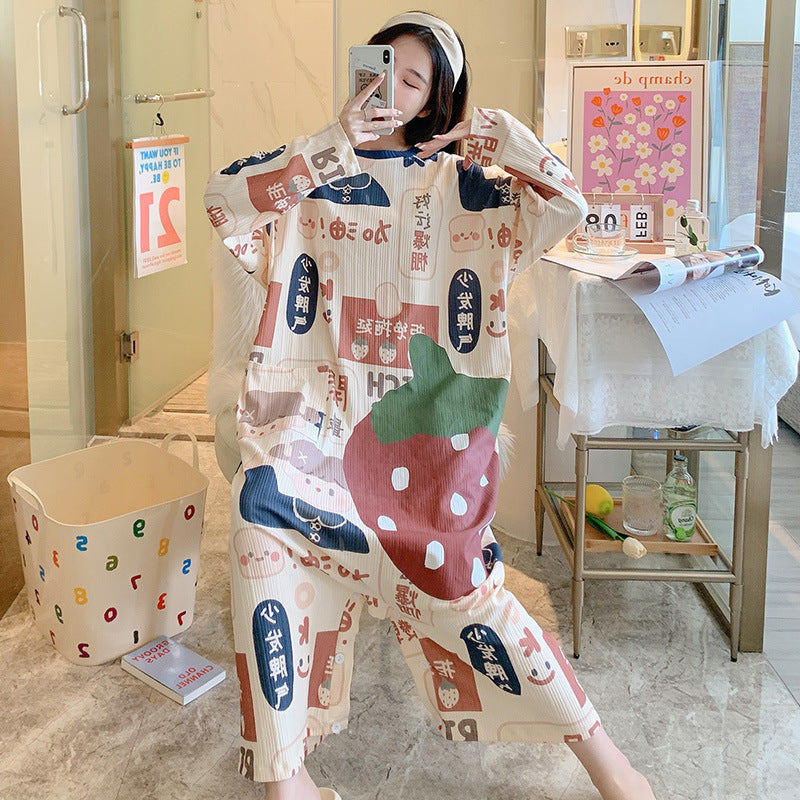 New Long-sleeved One-piece Pajamas For Women