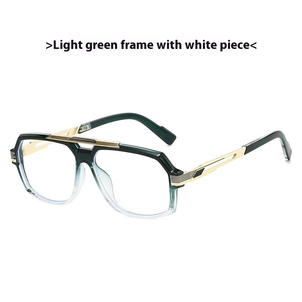 Men's Metal Mirror Leg Paint Fashion All-match Sun-resistant Sunglasses