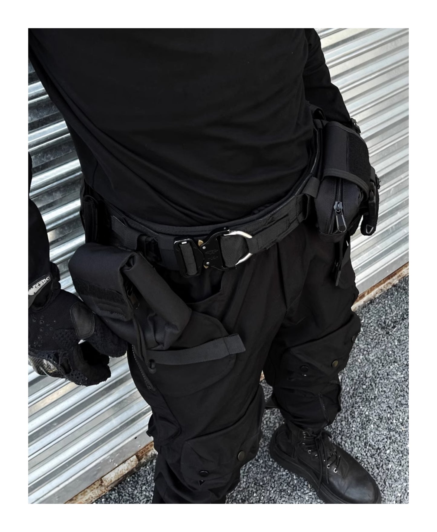 High Street Function Detachable Multifunctional Tactical Belt Waist Bag Suit