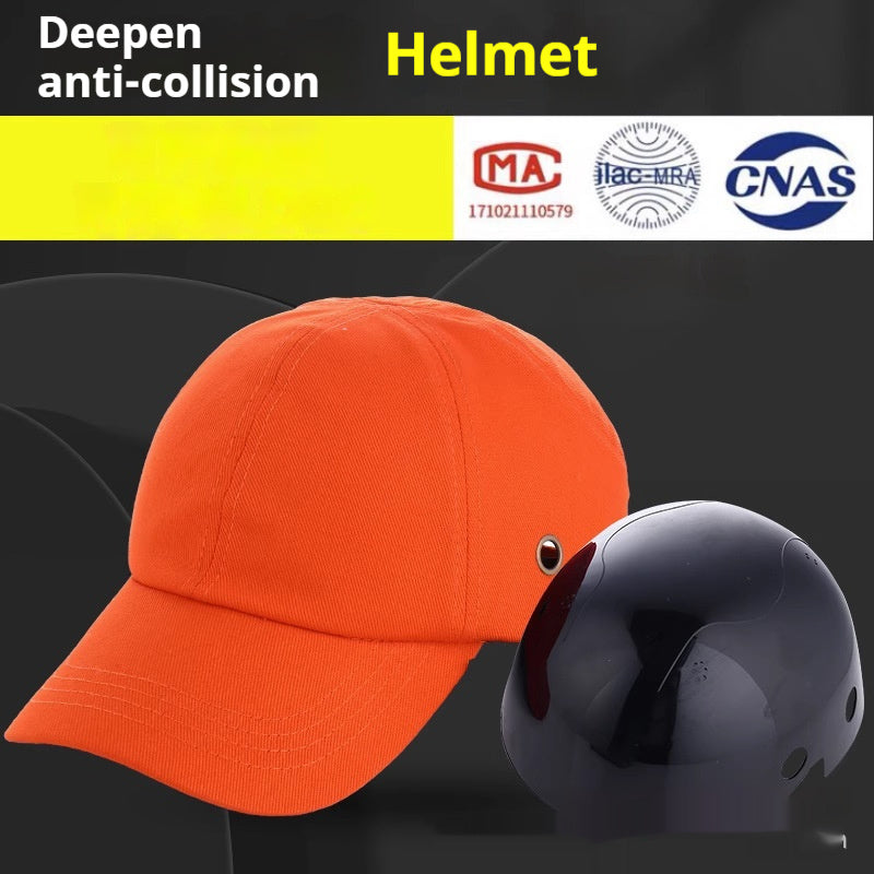 Factory Workshop Lightweight Anti-collision Breathable Baseball Cap
