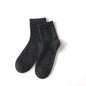 Mid-High Tube Pure Color Cashmere Socks Unisex Maternity Socks Winter Cold Thick Socks Warm