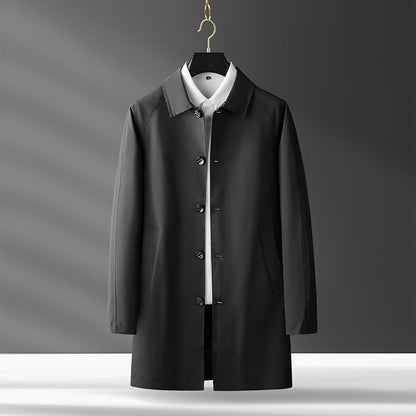 Trench Coat And Overcoat Light Luxury Casual Korean Style Temperament Coat Men's Light Winter
