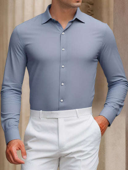 Summer Anti-wrinkle Casual Shirt Men's Long-sleeved Shirt