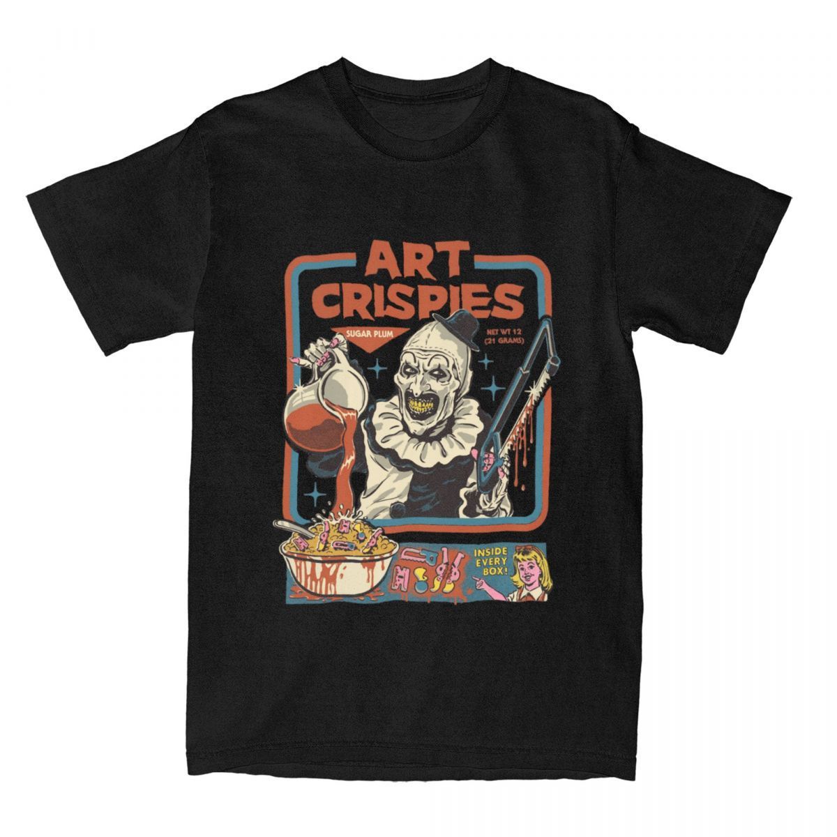 Art Crispies Scary Clown Shirt Solid Color