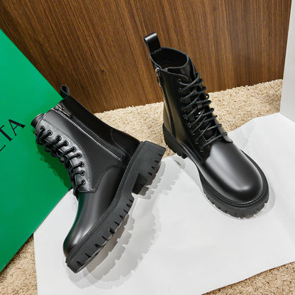 Height-increasing Martain Thick Bottom Hot Motorcycle Boots