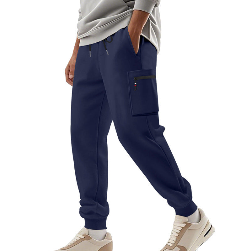 Men's Sports Multi-pocket Zipper Trousers