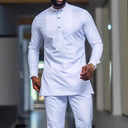 African Ethnic Style Men's Fashion Spring And Autumn Long Sleeve