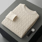 New Fashion Twist Round Neck Sweater For Men