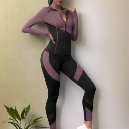 European And American Sports Suit Winter Tight Slimming Long Sleeves