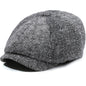 Herringbone Peaked Cap Middle-aged And Elderly Beret