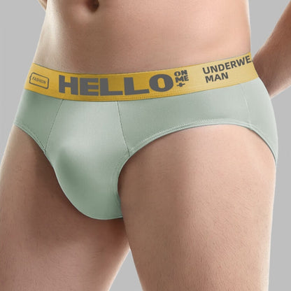 Men's Printed Letter Ice Silk Underwear