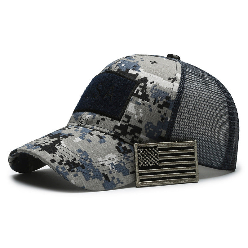 Tear Mark Velcro Outdoor Sun Protection Tactical Camouflage Baseball Hat