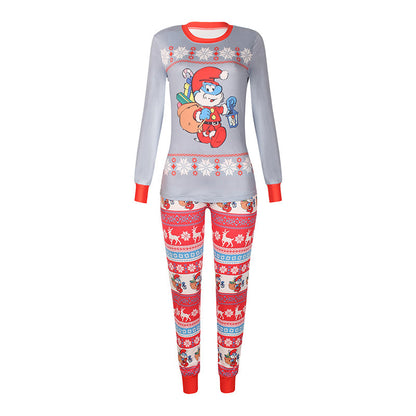 European American Fashion Floral Print Casual Suit For Women