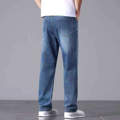 Summer Commute Jeans Men's High Sense Business Straight