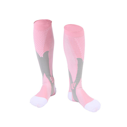 Nylon Men's And Women's Sports Muscle Strength Outdoor Football Compression Socks