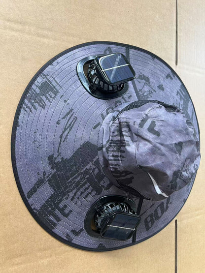 Men's Sun Shading Large Eave Sun Shading Solar Fan Cap