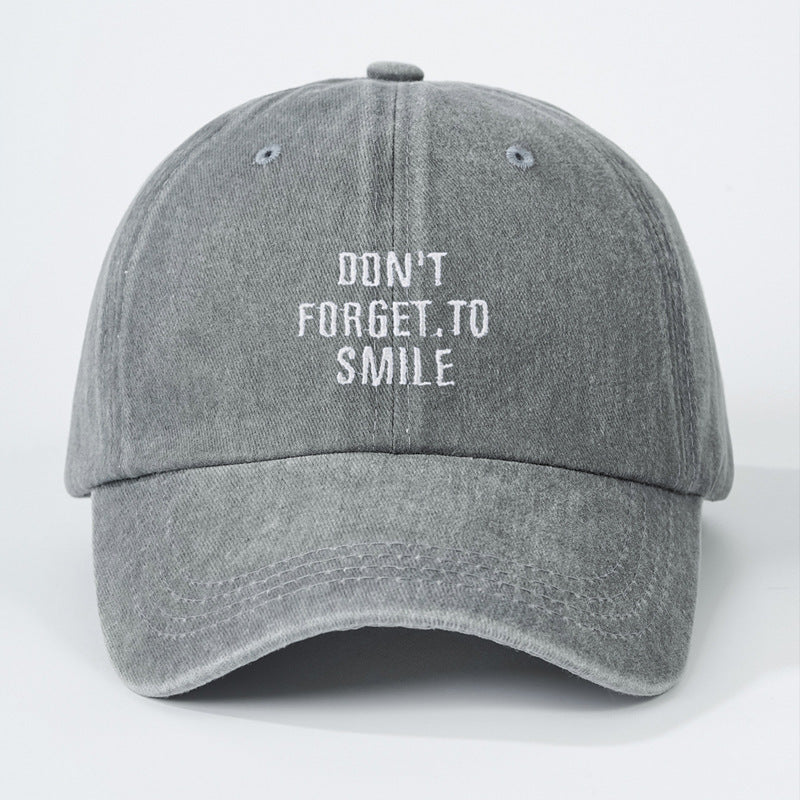 Washed Baseball For Men And Women Sun-poof Peaked Cap