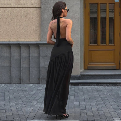 Women's Fashion Slim Fit Skirt Solid Color Dress