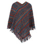 European And American Style Shawl Cloak Sweater Striped Room