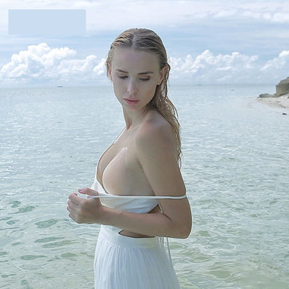 Women's Fashion Wedding With Waterproof Swimming Top Support Silicone Breast Patch