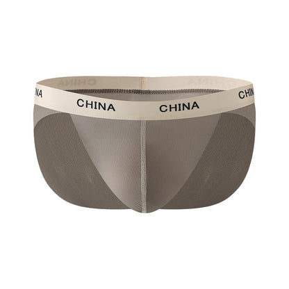 Triangle Underwear Men's Ice Silk Light Transparent Men's Nude Feel Low Waist