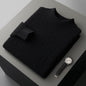 New Pullover Men's Half-high Collar Sweater