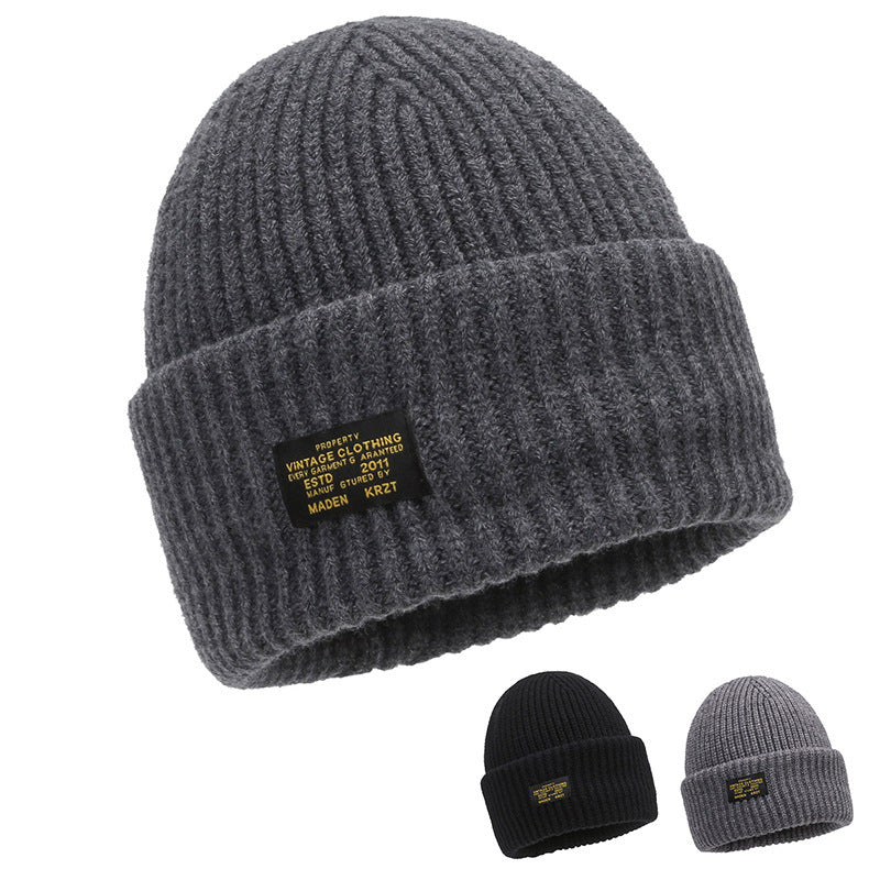 Fashion Personality Thickening Knitted Men's Hat