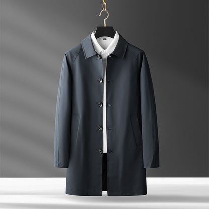 Trench Coat And Overcoat Light Luxury Casual Korean Style Temperament Coat Men's Light Winter