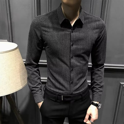 Men's Autumn And Winter New Long Sleeve Shirt