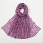 Fashion Floral Polyester Cotton Scarf Artistic Women