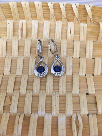 Female Versatile Inlaid Zircon Water Drop Earrings