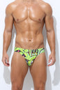 Men's Swimwear Printed Youth Swimming Trunks