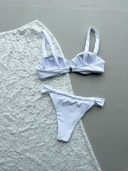 Three Piece Bikini Lace Split Women's Set