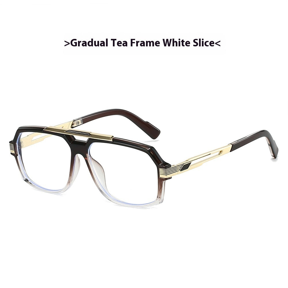 Men's Metal Mirror Leg Paint Fashion All-match Sun-resistant Sunglasses