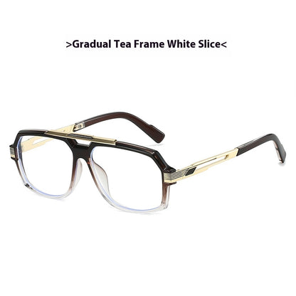 Men's Metal Mirror Leg Paint Fashion All-match Sun-resistant Sunglasses